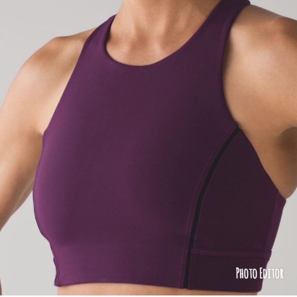 Lululemon Simply Barre Bra Purple 10 NWT